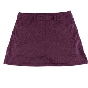 Athleta Women's Athletic Skort Size Large Purple Skirt Shorts Pockets Stretch